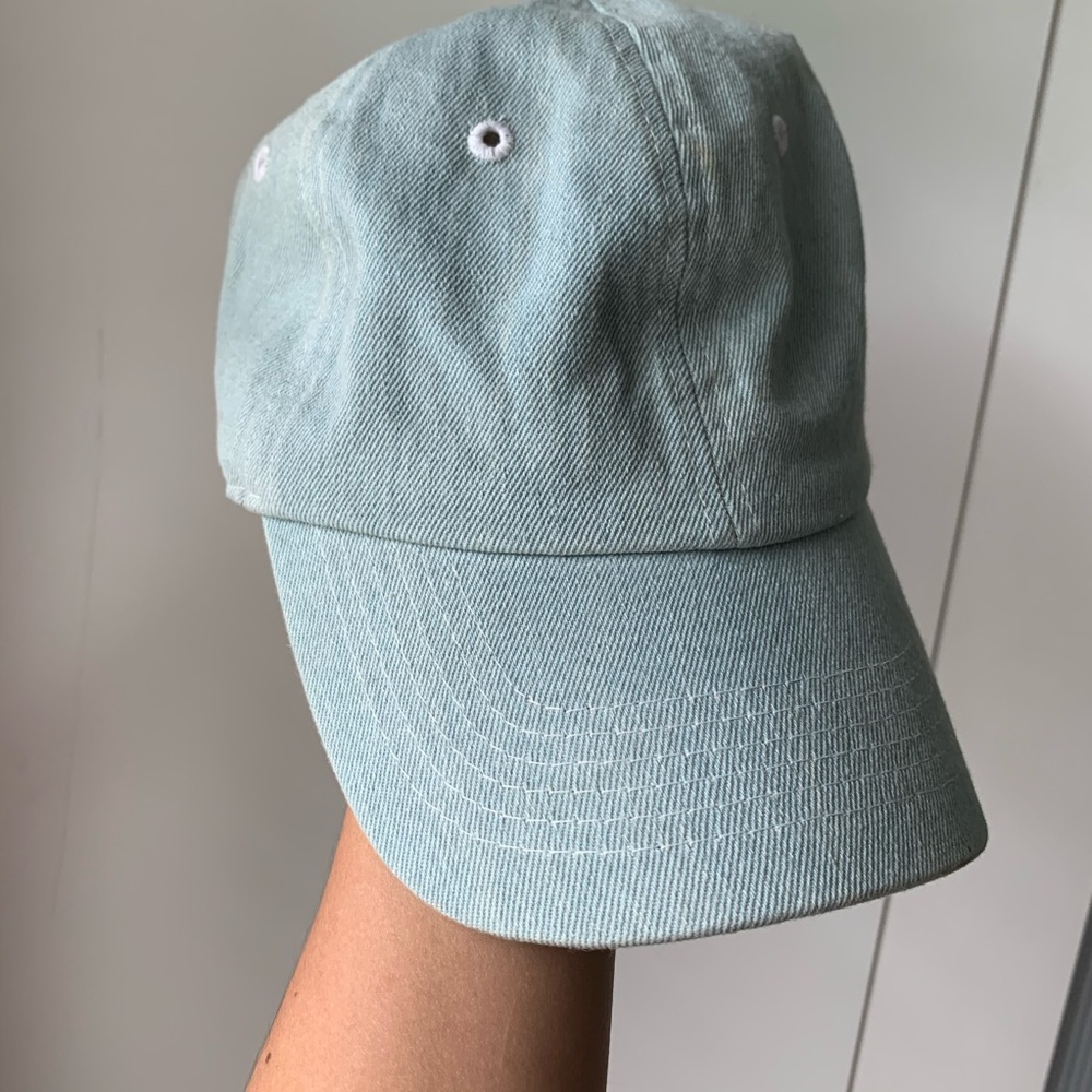 Light denim baseball cap